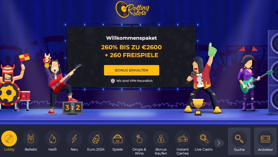 Rolling Slots Casino Startseite